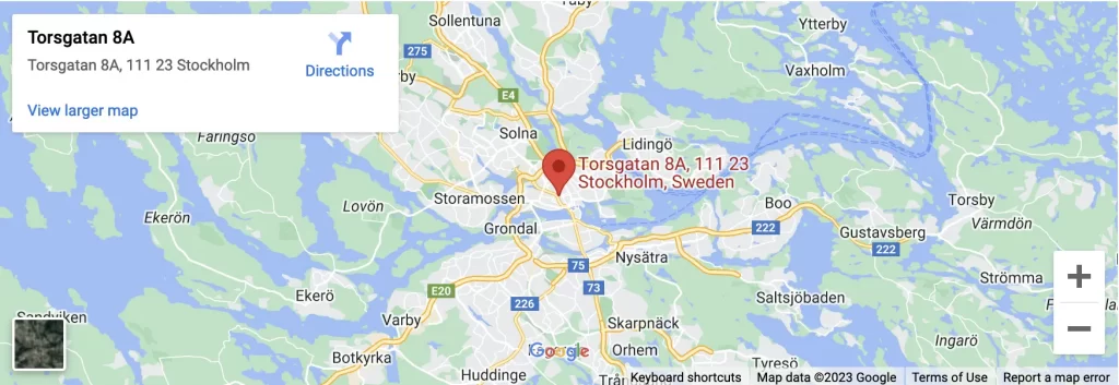 maps festlokal Stockholm city Flamenco Center